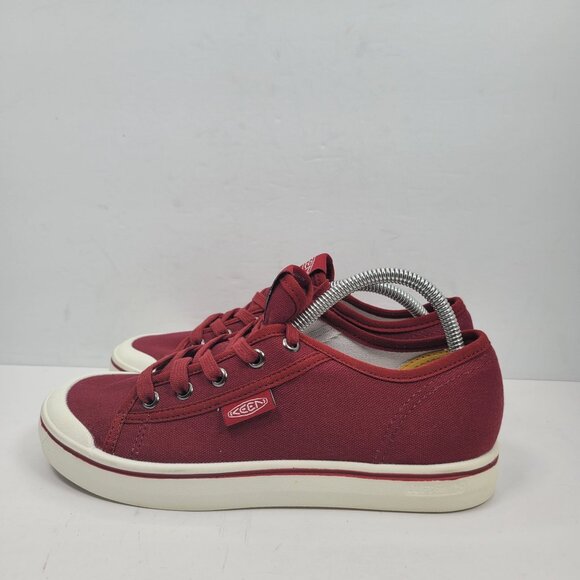 Keen Elsa Women's Red Canvas Lace-Up Sneakers 1025608 US Size 7.5 - Picture 2 of 8